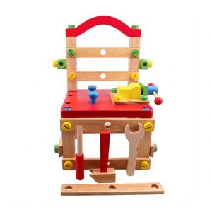 2020 Trending Hot Selling Kids Educational Multi Function Assembly Wooden Chair <b>Tools</b> <b>Toy</b> - Product Image 1