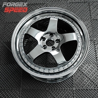 Jantes Forgex Custom Forgées 2/3 Pièces Meister S1 3p 18-20 5x100 5x114.3 à Profil Profond avec Lèvre Polie pour BMW Silvia 350z JDM