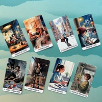 Vente en gros de cartes de tarot originales City Pulse, jeu de 78 cartes, 350 g, 2,75 x 4,72 pouces, écologiques, couleur intégrale, portables, OEM personnalisés en stock