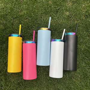 แก้วกาแฟสแตนเลสเคลือบสีรุ้ง ขนาด 20 ออนซ์ พร้อมฉนวนกันความร้อน - Product Image 1