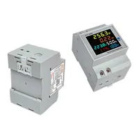 Medidor inteligente de energia 6 em 1, monitor de voltagem ferroviária ac fator de potência atual kwh, medidor de frequência de energia elétrica