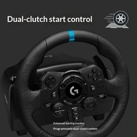 Volant de course Logitech G923 TRUEFORCE avec pédales, retour de force à double moteur, 900 degrés pour PS5 PS4 PC Sim Racing