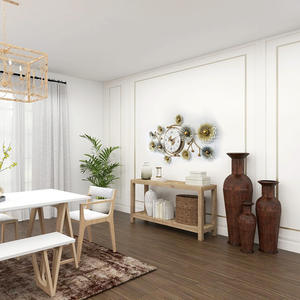 高級スタイルシングルフェイスアイアンホーム装飾壁時計ミュートリビングルームタイムライトクロスボーダースタイル - Product Image 4