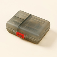 Boîte à pilules portable de gros, 9 compartiments, grande capacité, en PP, organisateur de médicaments moderne et luxueux, étanche à l'humidité, pour voyage