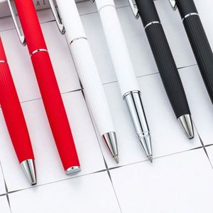 Wholesale 1.0Mm Custom Logo Spray-Coated Ballpoint Metal Signing With Snap-Cap Meeting & Advertising Gift <b>Pens</b> - Product Image 3