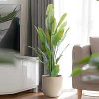 Pot Bunga Silinder Semen YuanSuMeiJu 25-39cm, Planter Taman Minimalis Warna Beige, Abu-abu, Gading, Hitam