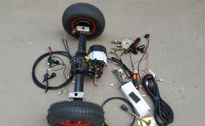 A buon mercato cinese 48V 850W auto a guida autonoma 1000M ROS telecomando elettrico ATV UTV camion EV auto telaio a quattro ruote con 350-10 ruote - Product Image 5