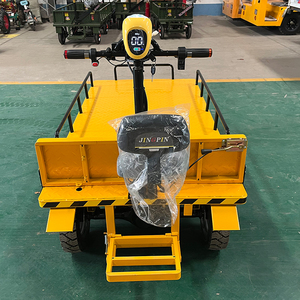 Chariot de <span class=keywords><strong>transport</strong></span> électrique à plateau plat pour remorque de camion, chariot à marche arrière pour la manutention de marchandises - Product Image 1