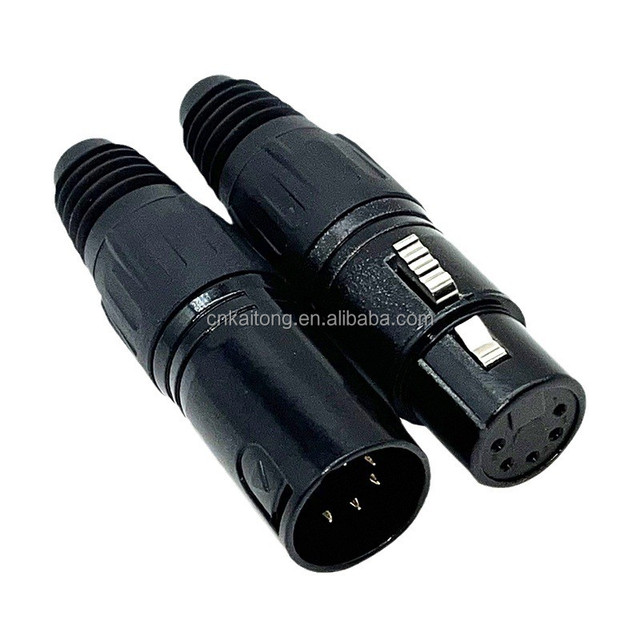 Manufacturer Tin Plated Male\Female 5 Pin XLR Connectors Audio Jack Male\Female Plug Audio Video Connectors Used in Audio Video