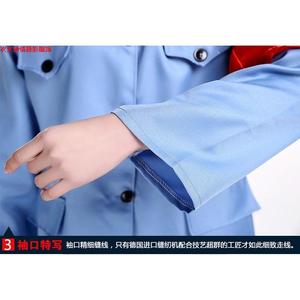 Costume de scène pour adultes de l'Armée de la 8ème Route, en coton vert et bleu clair, unisexe, pour hommes et femmes - Product Image 4