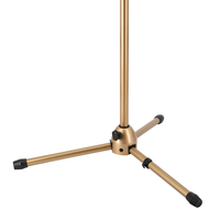 Support de microphone réglable en métal avec base trépied