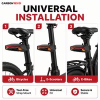 Feu arrière laser pour trottinette électrique Carbonrevo – Performance stable, léger, idéal pour la conduite tout-terrain, ajustement parfait