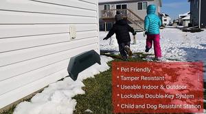 Caja de estación de cebo para ratas, trampa de ratón de roedores bloqueable de plástico para interiores y exteriores - Product Image 5