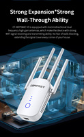 Repetidor de Señal WiFi Comfast de 1200Mbps, Extensor de WiFi, Enchufe de Pared