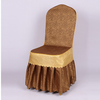 Housse de chaise fantaisie à volants pour décoration de mariage