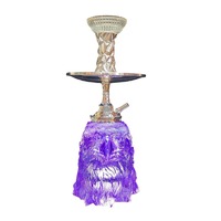 Narguilé moderne aigle Shisha narguilé 6 couleurs LED cristal transparent lumière créative Style arabe résine matériel