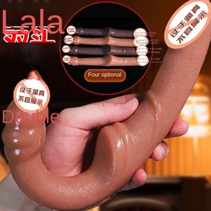 Jiuai <span class=keywords><strong>D</strong></span>ành Cho Người Lớn Hai Đầu Silicone Dildo Thực Tế Mềm Thịt Mô Phỏng Cho Quan Hệ Tình <span class=keywords><strong>D</strong></span>ục Đồng Tính Nữ Sexy Mô Phỏng <span class=keywords><strong>S</strong></span>ản Phẩm 0.4Kg - Product Image 4