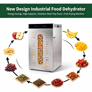 Lerford New Design Industrial Energy Saving High Capacity Stainless Steel Tray Dryer Food Dehydrator Fruit <b>Drying</b> Machine - Product Image 1