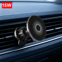 Support magnétique pour téléphone portable avec chargeur sans fil pour sortie d'air de voiture en ABS