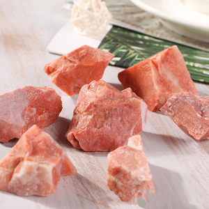 Aventurina roja de cristal Natural, piedra rugosa para decoración, venta al por mayor - Product Image 1