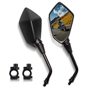 Rétroviseurs latéraux convexes universels pour moto, compatibles avec les boulons M8 M10, accessoires pour guidon de scooter et de vélo - Product Image 1