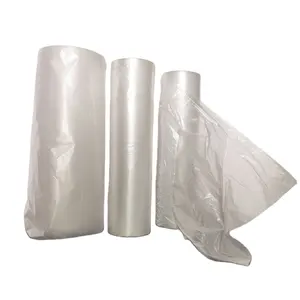 Clear HDPE LDPE Plastic Flat Bag on Roll food plastic bags for supermarket