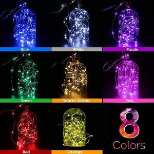Copper <b>Wire</b> <b>LED</b> Fairy <b>Light</b> String with Battery Box Durable Round Shape 3m/5m/10m Lengths for Kids Party Decorations - Product Image 3