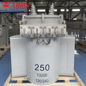 Transformador de Distribución de Alto Rendimiento de 13.8KV 240V/480V 100KVA, Sumergido en Aceite, Monofásico, Montado en Poste, D11 Industrial - Product Image 2