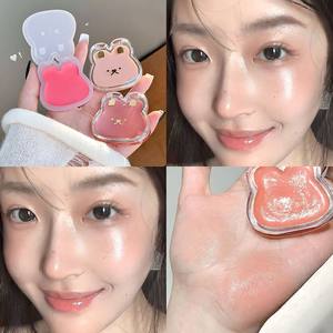 Cute Bunny Milky Dew Tamaño <span class=keywords><strong>de</strong></span> viaje Mineral Protector solar Gel que cambia <span class=keywords><strong>de</strong></span> color Rubor Resaltador <span class=keywords><strong>Maquillaje</strong></span> para piel clara con acabado <span class=keywords><strong>de</strong></span> rocío - Product Image 4