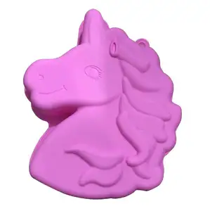 HY-molde de silicona para pastel de unicornio, molde para muffins y pastel de queso