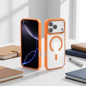 Funda Magnética para Teléfono con Sensación de Piel, Transparente, Antiamarillamiento, Antigolpes, Protectora para <span class=keywords><strong>iPhone</strong></span> 18 Pro / 18 Pro Max - Product Image 3