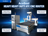 Machine de fraisage CNC AceBest 1530ATC à 3 axes 9KW ATC avec commande Syntec, servomoteur et PLC pour le travail du bois, les meubles et les portes d'armoires
