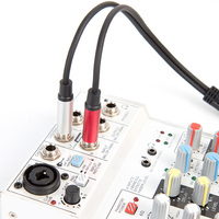Câble audio Yinyu AC004 pour smartphone vers prise TS 6,35 mm à faible bruit avec connecteur plaqué or pour les connexions téléphone-amplificateur