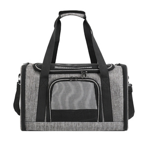 Bolsa de Viaje Plegable Personalizada <span class=keywords><strong>para</strong></span> Mascotas, <span class=keywords><strong>para</strong></span> Perros y Gatos, Material Oxford con Estampado, Cierre de Cremallera, Apta <span class=keywords><strong>para</strong></span> Viajar en Avión - Product Image 2