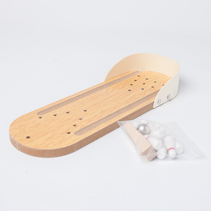 เกมโบว์ลิ่งขนาดเล็กสำหรับเด็ก ของเล่นไม้แบบโต๊ะ เล่นได้แบบอินเทอร์แอคทีฟ เหมาะสำหรับเด็กทารกและเด็กเล็ก ช่วยคลายเครียด - Product Image 4