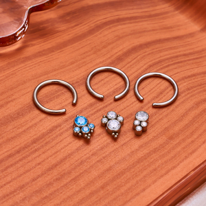 ASTM F136 Titanium <strong>16G</strong> Captive Bead <strong>Ring</strong> Earrings Cartilage Helix Daith Lobe Ear <strong>Nipple</strong> Eyebrow Nostril Piercing Jewelry