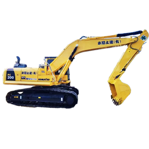Excavatrice d'occasion Komatsu PC200 20T à faible nombre d'heures de fonctionnement |   Coupleur rapide d'origine japonaise pour brise-roche de machine à chenilles d'occasion - Product Image 1