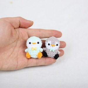 Mini <span class=keywords><strong>Portachiavi</strong></span> <span class=keywords><strong>a</strong></span> Forma di Pinguino, Accessorio per Chiavi Auto, Bambola Cartoon Lavorata all'Uncinetto, <span class=keywords><strong>Portachiavi</strong></span> Pinguino Fatto <span class=keywords><strong>a</strong></span> Mano - Product Image 4