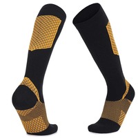 Chaussettes de sport athlétiques à compression, respirantes, à séchage rapide, écologiques, avec logo personnalisé, en tricot pour l'automne, très vendues