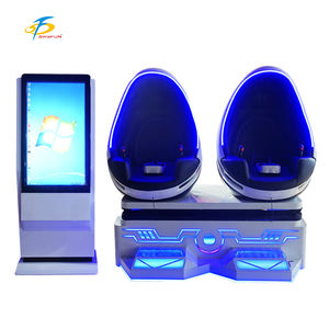 โรงภาพยนตร์ 9D VR Egg Cinema สำหรับ 2 ผู้เล่น เก้าอี้จำลองความเป็นจริงเสมือนแบบไข่ เก้าอี้ VR เครื่องจำลองการเคลื่อนไหวสำหรับศูนย์เกมและห้างสรรพสินค้า - Product Image 5