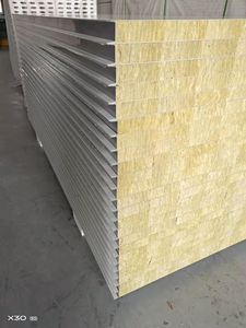 <span class=keywords><strong>Pannelli</strong></span> Sandwich <span class=keywords><strong>in</strong></span> Lana di Roccia con Lamiera di <span class=keywords><strong>Ferro</strong></span> 15 cm Ignifughi Fonoassorbenti Ecologici per Costruzione di Celle Frigorifere - Product Image 2