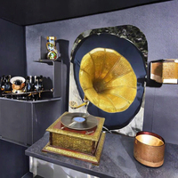 Boîte à musique vintage en métal, manivelle manuelle, durée sonore de 30 secondes, forme carrée, marque personnalisable