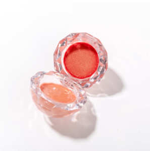 مرطب شفاه من الأكريليك على شكل ماس بلونين ومطلي بالألماس يُصمم حسب الطلب + بائع لفرشاة الشفاه - Product Image 6