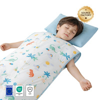 Sac de couchage anti-coup de pied pour enfants, motif dessin animé, sans manches, doux, pour la sieste à l'école, convient aux enfants de 3 à 8 ans, hauteur 80-150 cm