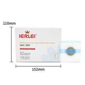IERLEI OEM/ODM ベビーケア用品 発熱緩和パッチ 1箱10枚入り 天然ハーブ 長時間効果持続 発熱緩和パッチ - Product Image 2