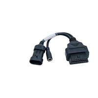 Cable de Diagnóstico Universal OBD a 3 Pines DC, Conector OBD para Motocicleta para Lectura de Códigos de Error