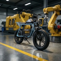 Vélo électrique urbain haute performance prêt pour la recherche, avec batterie 48V 16Ah, vélo utilitaire pour les visites d'usine et les itinéraires touristiques