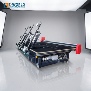 Machine de découpe de verre CNC E-WORLD 3-19 mm, automatique, haute précision, cadre en acier, couleur noire, moteur pour le traitement du verre plat - Product Image 1