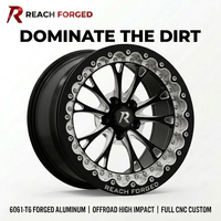Jantes tout-terrain forgées de style Beadlock certifiées DOT, jantes personnalisées adaptées aux camionnettes Dodge Ram, tuning