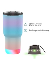 Gobelet intelligent isolé sous vide en acier inoxydable, 30oz 20oz